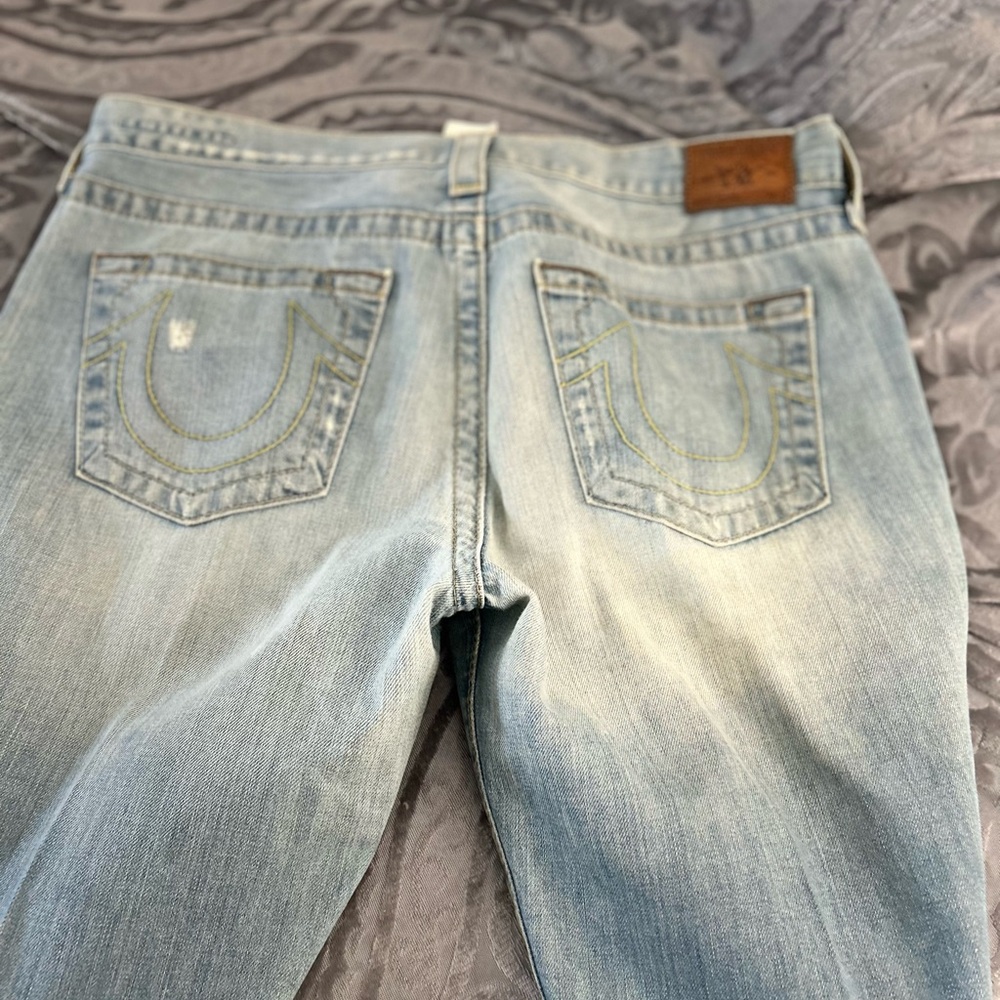 True Religion Light Blue Straight Leg Jeans